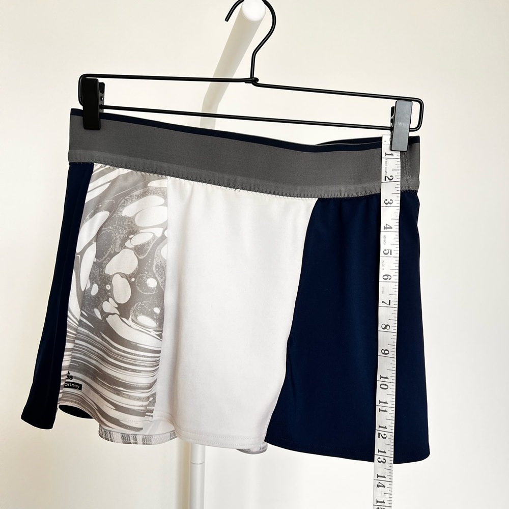 Stella McCartney Navy & White Barricade Activewear Tennis Pickleball Skirt